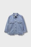Sky Solid Denim Top