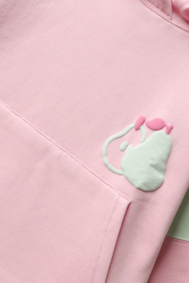 Girls Pastel Fleece Pullover Hoodie