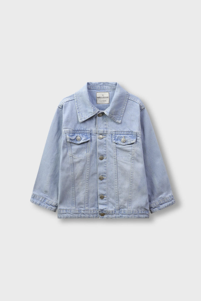 Boys Faded Blue Denim Jacket