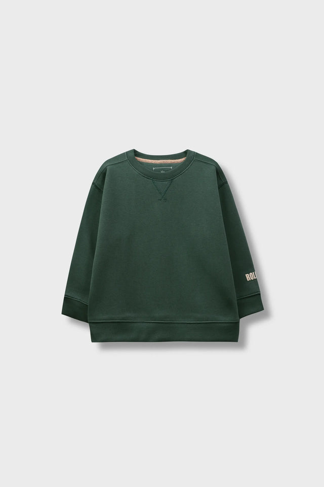 Boys Deep Green Fleece Sweatshirt