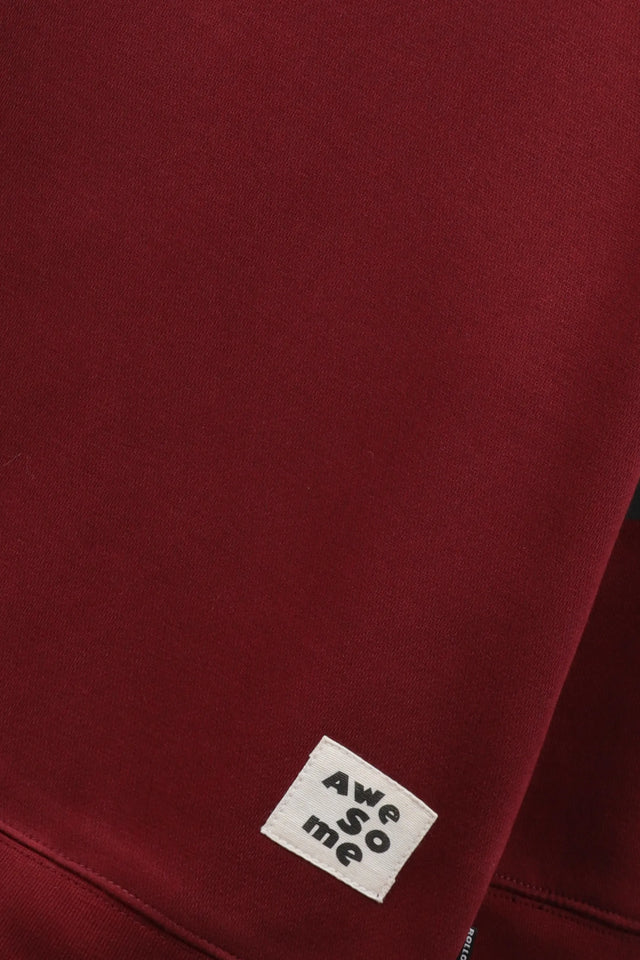 Boys Burgundy Bolt Fleece Sweatshirt