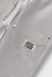 Boys Grey Grid Fleece Trousers