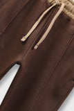 Boys Choco-Brown Fleece Trouser