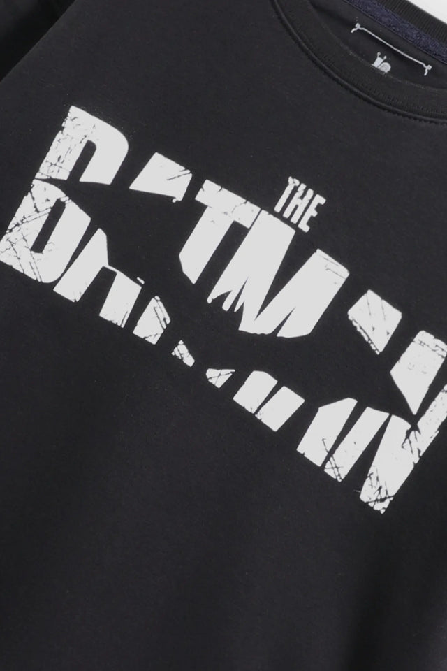 Boys Black Batman Fleece Co-Ord Set