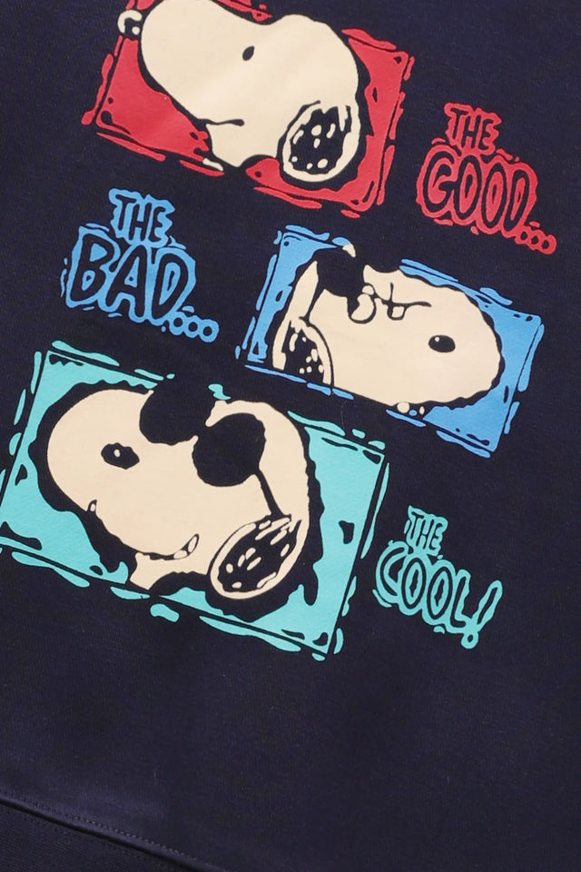 Navy Fleece Boys Graphic Co-Ord Set