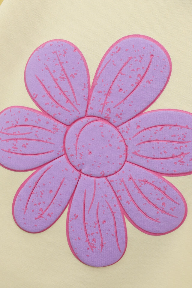 Girls Cozy Fleece Floral Hoodie