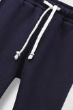 Boys Navy Fleece Track Trouser