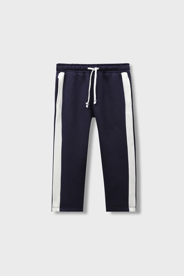 Boys Navy Fleece Track Trouser