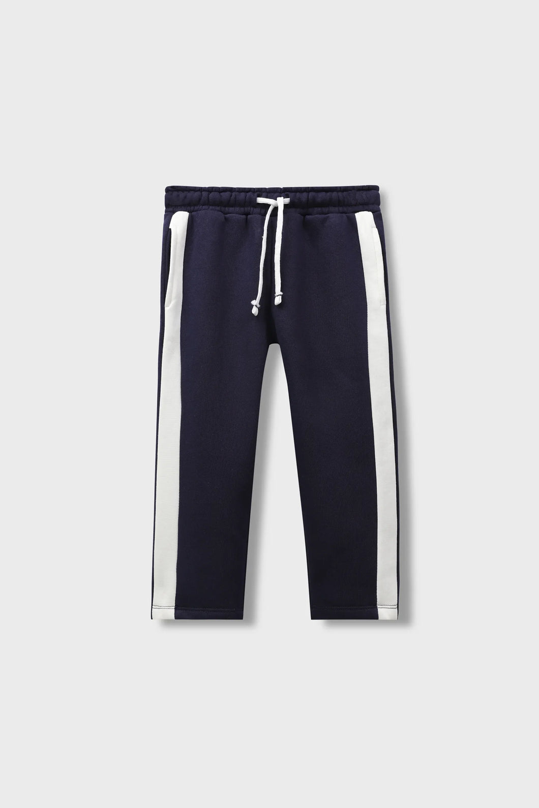 Boys Navy Fleece Track Trouser