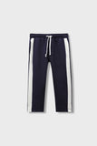 Boys Navy Fleece Track Trouser